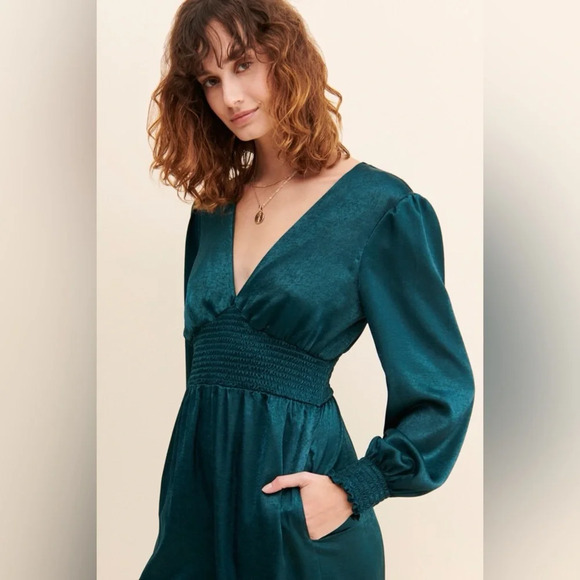 Hutch Touch of Satin Jumpsuit/Emerald Green, 33869 - Picture 4 of 16